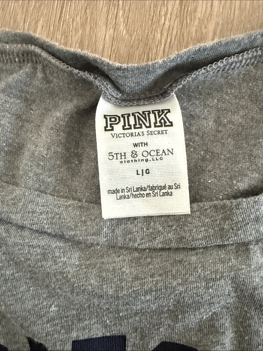 Victoria's Secret Gray Arizona Wildcats Tee - Picture 2 of 2